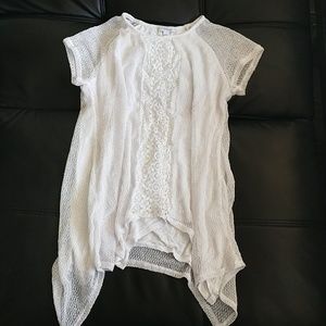 NWOT Flowy White Shirt